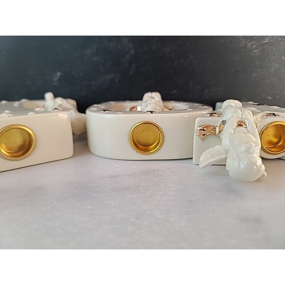 Ceramic Joy Candle Holders 3 Piece Set - Picture 8 of 10